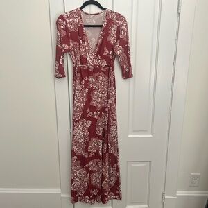 Pink Blush maternity wrap dress